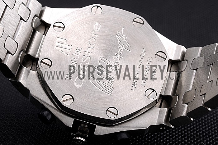 Swiss Audemars Piguet Royal Oak Offshore Black Dial Diamond Bezel Stainless Steel Case And Bracelet 622873