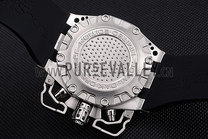 Swiss Audemars Piguet Royal Oak Offshore Survivor White Dial Stainless Steel Case Black Rubber Strap 622859