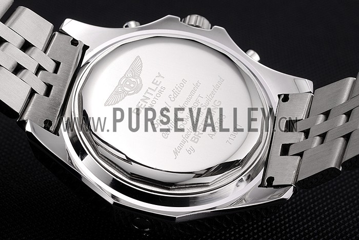 Breitling Bentley 6.75 Speed Blue Dial Stainless Steel Case And Bracelet 622214