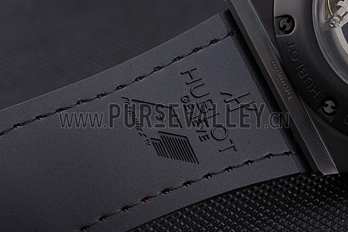 Swiss Hublot Big Bang Limited Edition Formula 1 Black And Red Skeletonised Dial Black Case Black Fabric Strap 62286