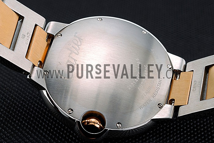 Swiss Cartier Ballon Bleu 42mm Silver Dial Stainless Steel Case Two Tone Gold Bracelet 622877