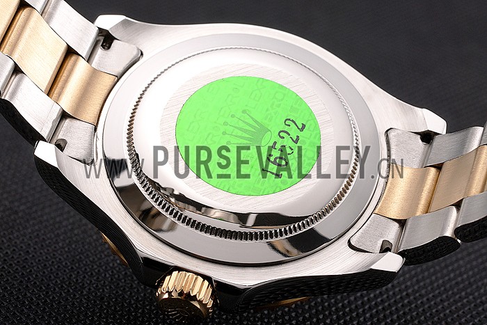 Rolex Yacht-Master White Dial Gold Bezel Stainless Steel Case Two Tone Bracelet