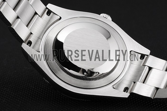 Swiss Rolex Milgauss White Dial Orange Markings Stainless Steel Case And Bracelet