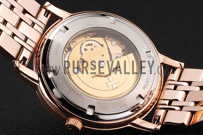 Vacheron Constantin Tourbillon White Dial Rose Gold Case And Bracelet