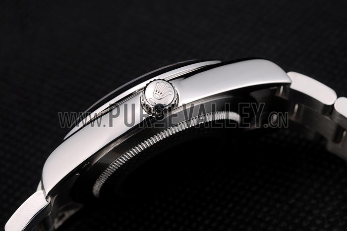 Rolex Swiss Explorer Stainless Steel Bezel Black Dial 42002