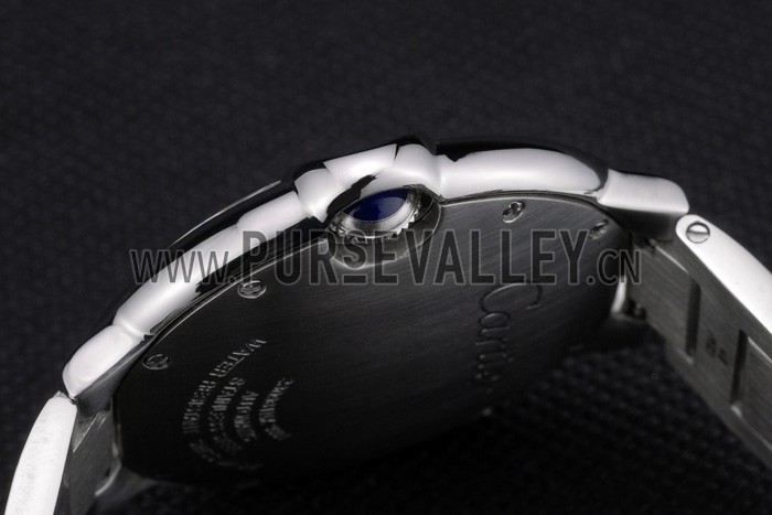 Cartier Ballon Bleu 42mm Black Dial Stainless Steel Case And Bracelet