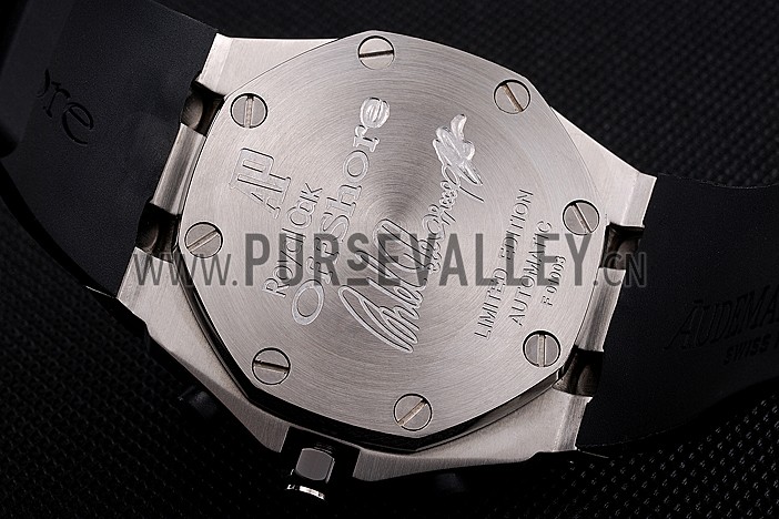 Swiss Audemars Piguet Royal Oak Offshore White Dial Stainless Steel Case Black Rubber Strap 622853