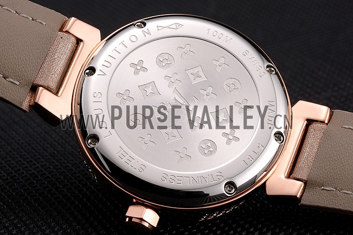 Louis Vuitton Tambour Bijou Red Gold Watch