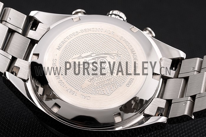 Tag Heuer Carrera Tachymeter Bezel Black Dial Stainless Steel Strap