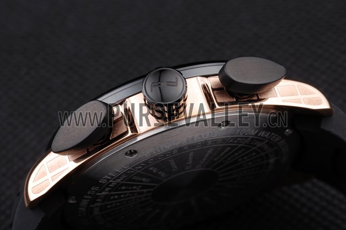 Porsche Regulator Power Reserve Rose Gold Case White Dial
