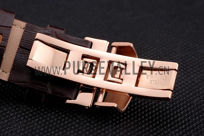 Mido Multifort Brown Croco Leather Strap White-Silver Dial 80300