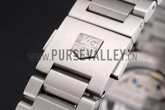 Tag Heuer Swiss Carrera Tachymeter Bezel Stainless Steel White Dial