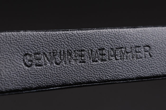 Gucci Polished Rose Gold Bezel Black Dial Black Leather Strap