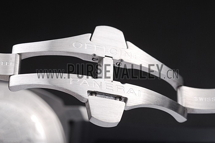 Panerai Luminor Brushed Stainless Steel Case Black Dial Black Rubber Strap 98164