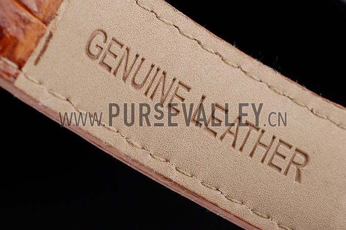 Rolex Daytona Lady Stainless Steel Case White Dial Brown Leather Strap Tachymeter