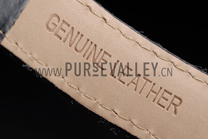 Rolex Daytona Lady Stainless Steel Case Black Dial Black Leather Strap Tachymeter