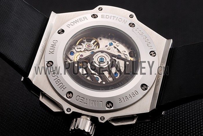 Swiss Hublot King Power Stainless Steel with Rubber Band shb11 621404