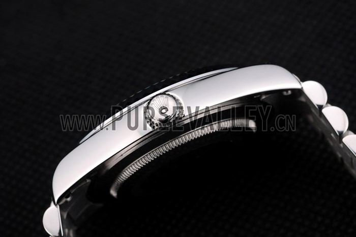 Rolex DayDate Stainless Steel Ribbed Bezel Silver Dial 41976