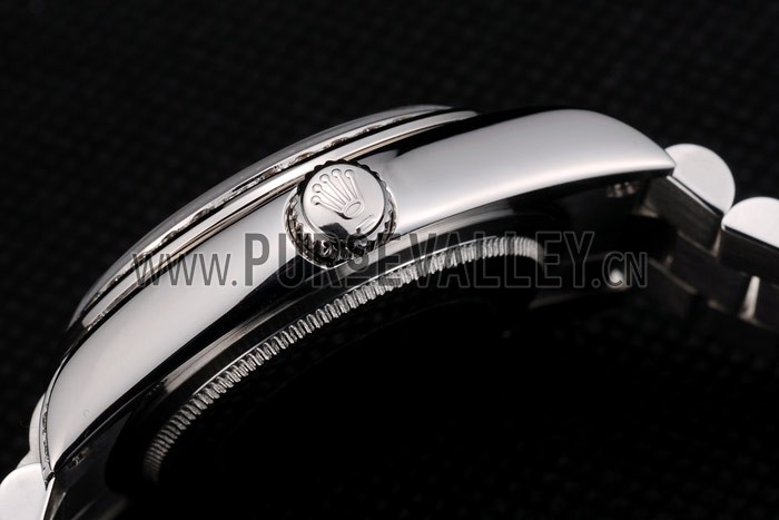 Rolex DayDate Diamond Plated Stainless Steel Bracelet Diamond Plated Dial 41986