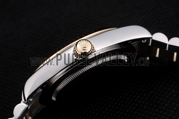 Rolex DayDate Grey Dial Dual Colored Stainless Steel Strap 41981