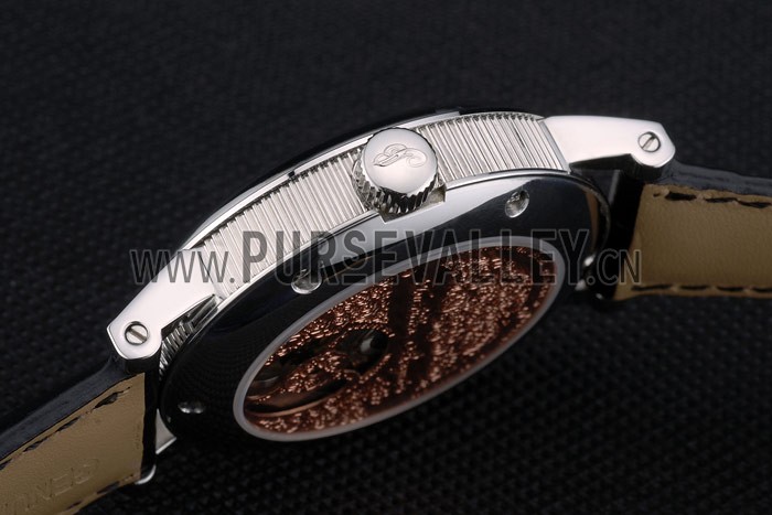 Breguet Classique Complications Stainless Steel Case Black Leather Strap 80157