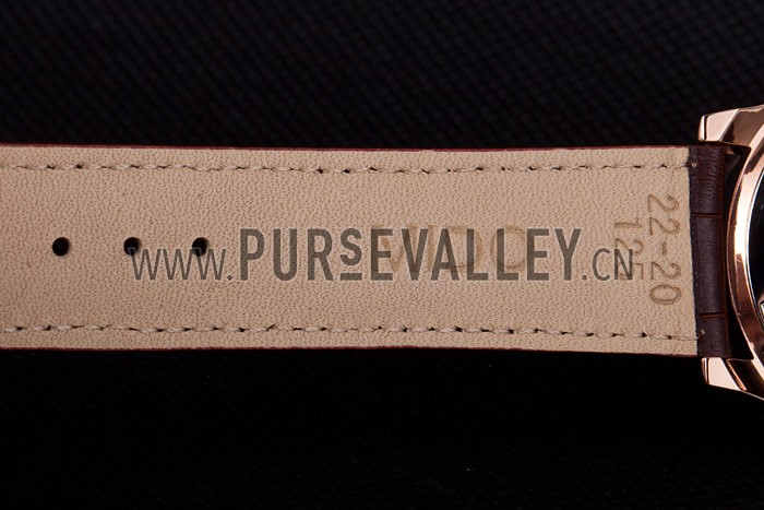 Mido Multifort Brown Croco Leather Strap White Dial 80287