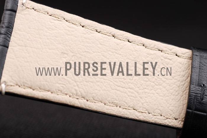 Panerai Radiomir Polished Stainless Steel Case Black Dial Black Leather Strap 98140