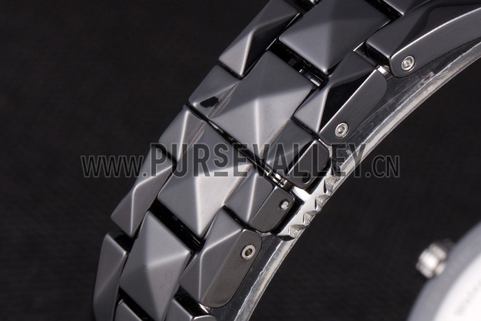 Dior VIII Ceramic Black Bezel Black Bracelet cd10 621363