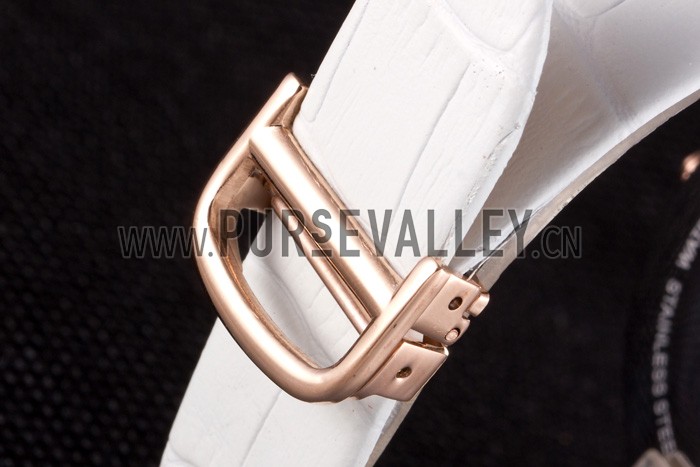 Cartier Ballon Bleu White Leather Strap 621449