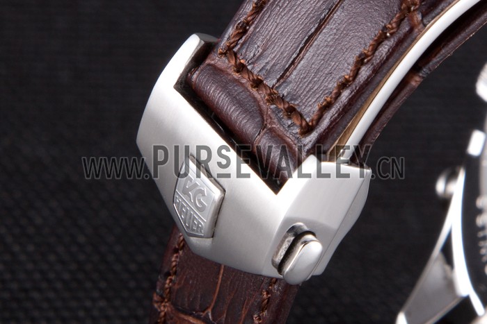 Tag Heuer Carrera Mikrograph Limited Edition Brown Leather Strap 7916