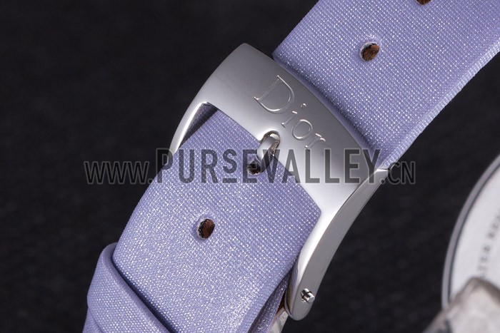 La D de Dior Lavender Rubber Strap with Lavender Dial 621509