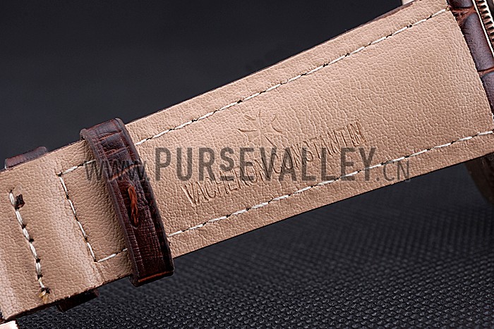 Vacheron Constantin Patrimony Traditionnelle Gold Case Brown Leather Strap 622303