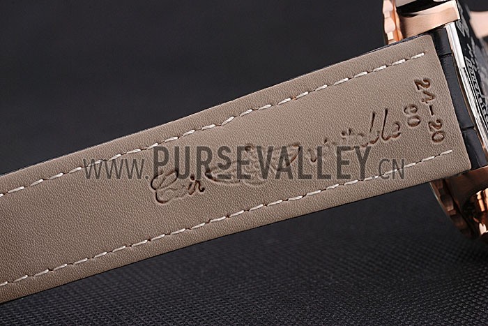 Breitling Navitimer Rosegold Bezek Leather Strap White Dial