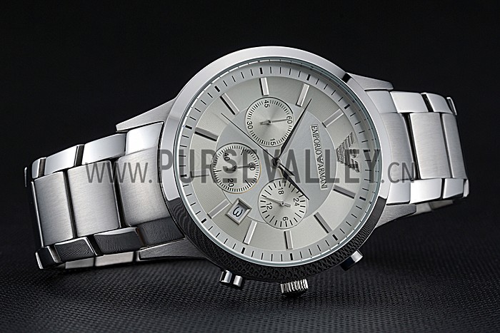 Emporio Armani Classic Chronograph Silver Dial Stainless Steel Bracelet 622344