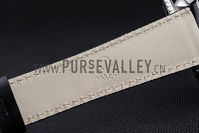 Omega Seamaster Planet Ocean GMT Black Dial Black Leather Band 622393