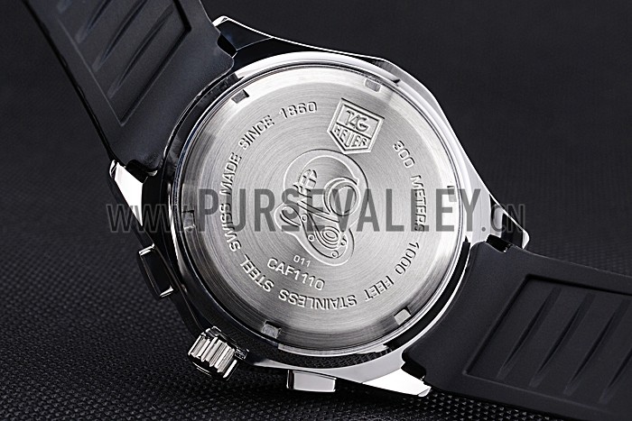 Tag Heuer Aquaracer Calibre S White Dial Black Rubber Band 622405