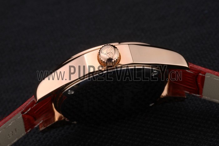 Chopard Red Leather Bracelet Watch 80276