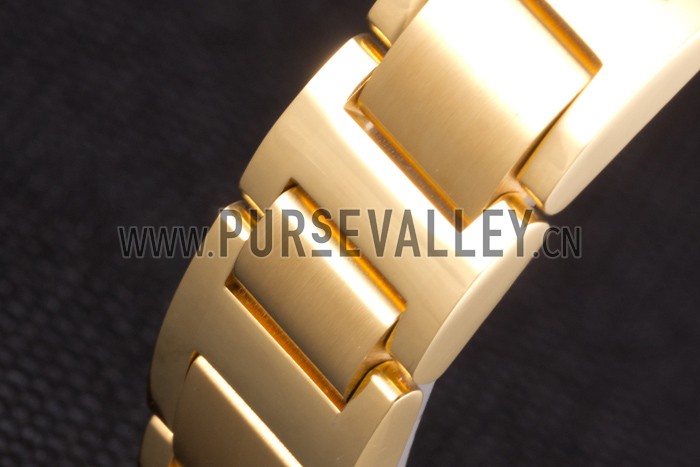 Cartier Ballon Bleu 42mm White Dial Gold Case And Bracelet