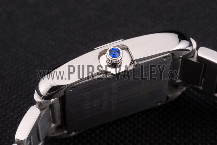 Cartier Tank Anglaise 30mm White Dial Stainless Steel Case And Bracelet