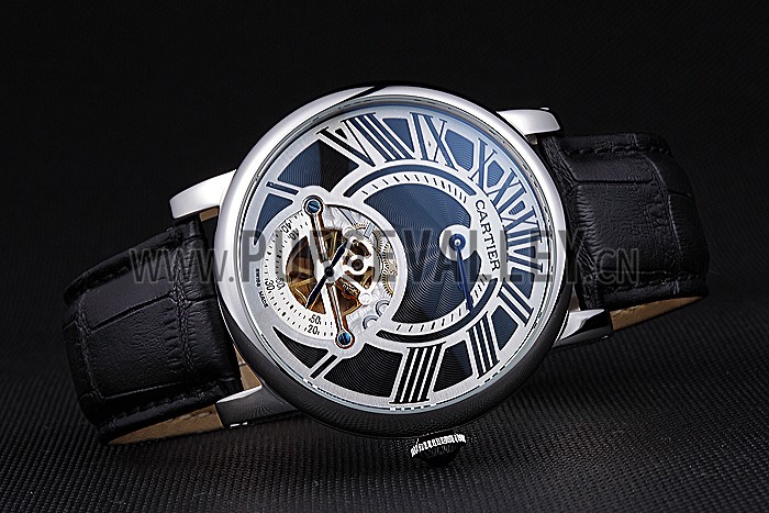 Cartier Rotonde Flying Tourbillon Black Dial 621941