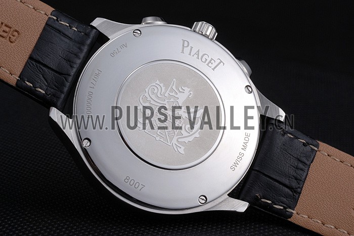 Piaget Gouverneur Chronograph Stainless Steel White Dial 621981