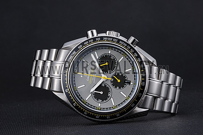 Omega Speedmaster White Grey Stainless Steel Strap 622051