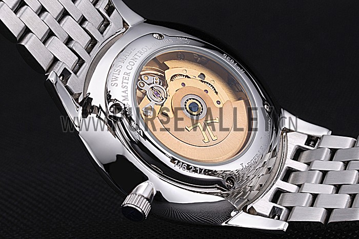 Jaeger LeCoultre Master Black Dial Stainless Steel Bezel Stainless Steel Band 622093