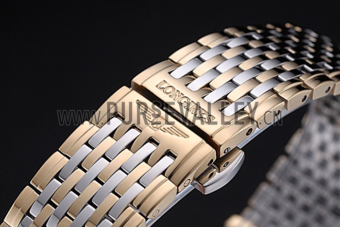 Longines La Grande Classique Two Tone Band White Dial Diamond Markers Homme 622101