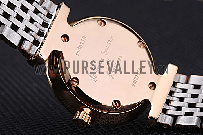 Longines La Grande Classique Rose Gold White Dial Diamond Bezel Femme 622106