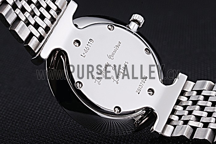 Longines La Grande Classique Stainless Steel Black Dial Diamond Bezel Homme 622107