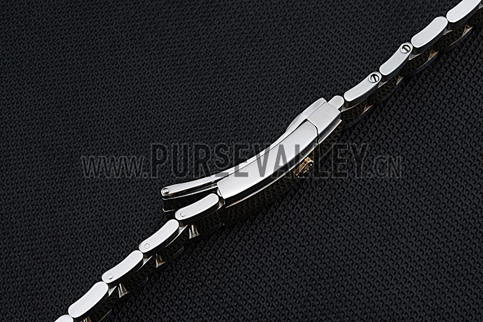 Rolex Plated Yellow Gold and Stainless Steel Link Bracelet 622488