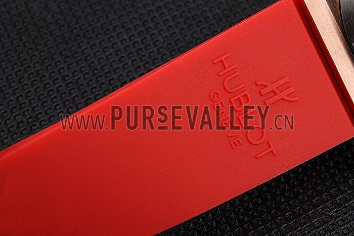 Hublot Big Bang Red Strap Red Dial Watch 98069