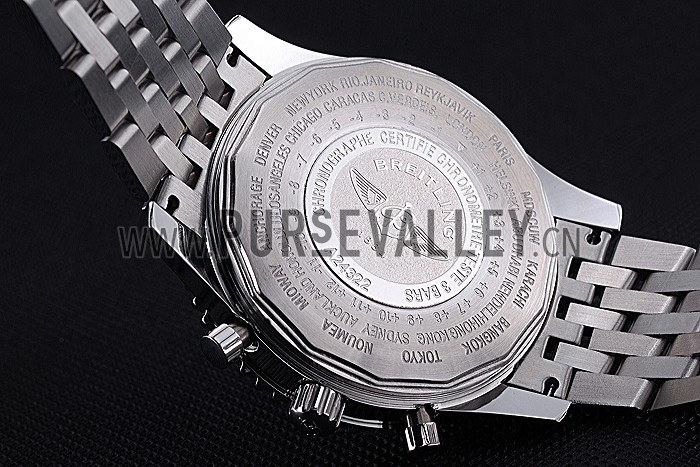 Breitling Navitimer World Black Dial Stainless Steel Bracelet 622512