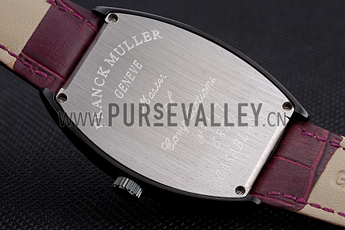 Franck Muller Casablanca Purple Croco Leather Band 621645